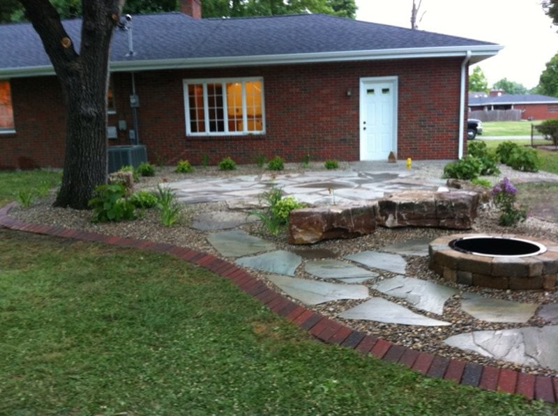Backyard, Flagstone Patio, Fire Pit
Fire Pit
Altered Grounds Landscaping
Granite City, IL