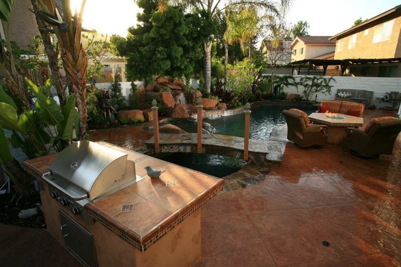 Backyard Living Space, Pool, Grill, Fire Pit
Backyard Landscaping
Lisa Cox Landscape Design
Solvang, CA