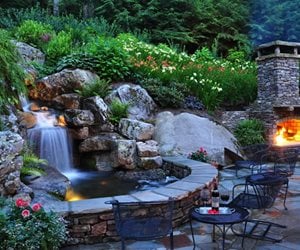 Backyard Waterfall, Waterfall Lighting
Pond and Waterfall
Greenleaf Services Inc.
Linville, NC