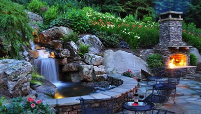 Backyard Waterfall, Waterfall Lighting
Pond and Waterfall
Greenleaf Services Inc.
Linville, NC