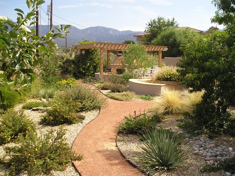 Backyard Xeriscape Garden, Pergola, Fireplace
Backyard Landscaping
Red Twig Studio
Albuquerque, NM