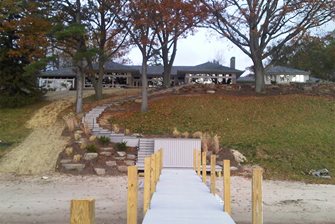 View from the loack and dock