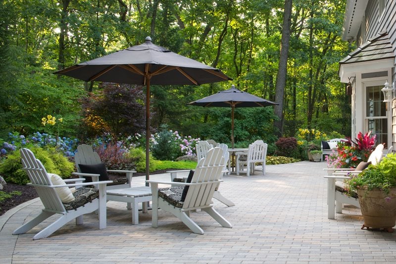 Brick Paver Patio, White Adirondack Chairs
Patio
Small's Landscaping Inc
Valparaiso, IN