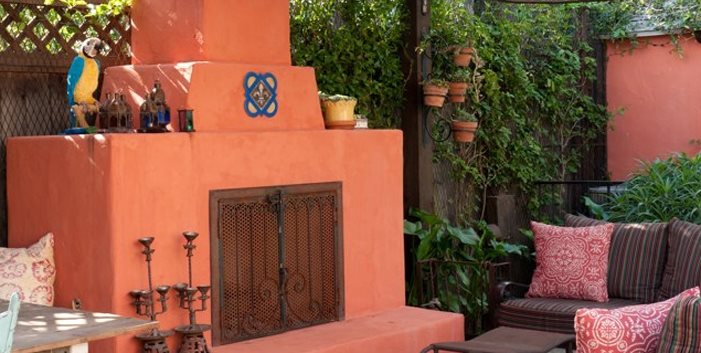 Bright Fireplace, Orange Fireplace
Sandy Koepke Interior Design
Los Angeles, CA