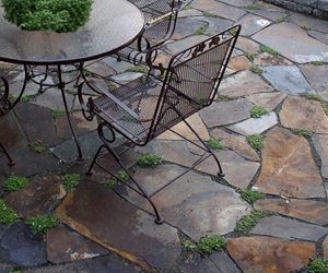 Brown Flagstone, Flagstone Patio