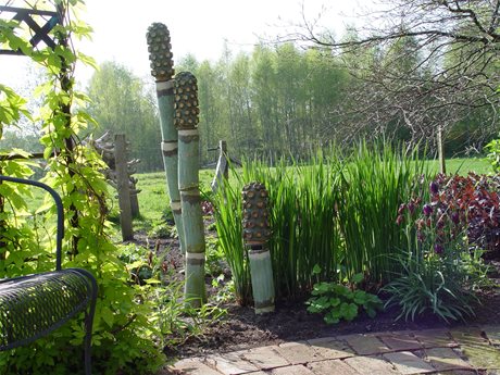 sculpture in the garden