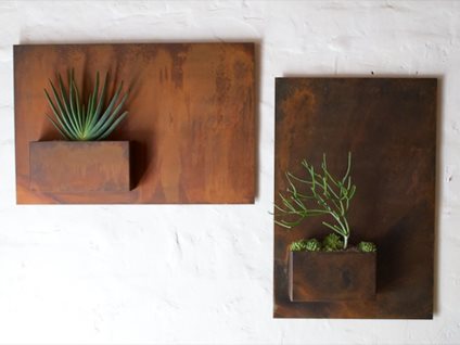 City Planter, Potted, Steel Wall Planter, Rusty Patina
Potted
Los Angeles, CA