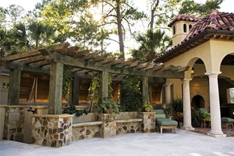 Curved Pergola