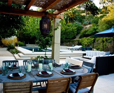 Outdoor Dining Room with a View