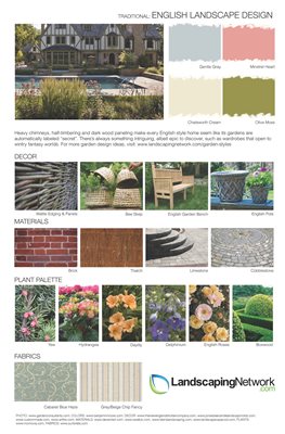 Landscape Design Sheet
English Landscape
