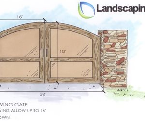 Entry Gate Drawing
Gates and Fencing
Landscaping Network
Calimesa, CA