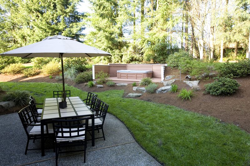 Exposed Aggregate Patio, Dining Table With Umbrella
Patio
Landscaping Network
Calimesa, CA