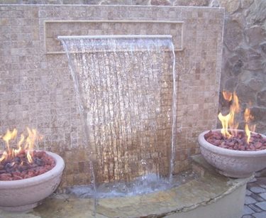 fire and water feature