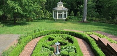 formal boxwood parterre