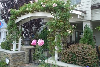 front yard arbor