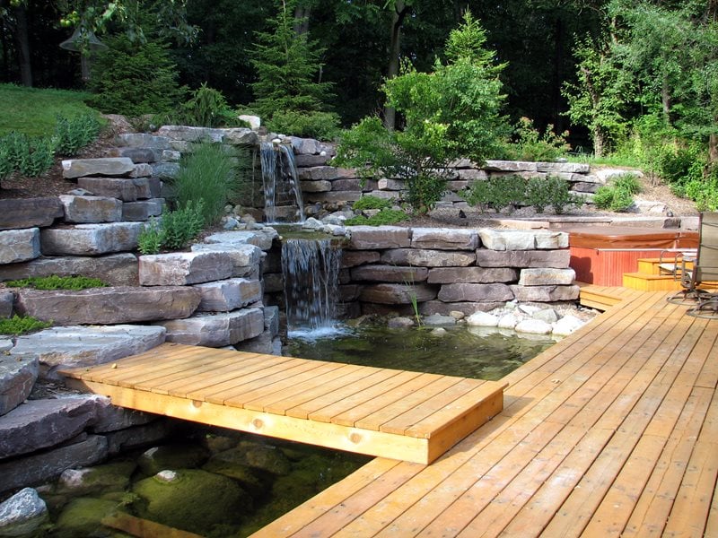 Garden Waterfall, Stone Waterfall
Pond and Waterfall
Miller Landscape, Inc.
Orion, MI