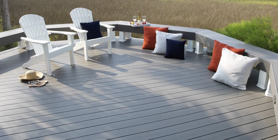 Gray Deck Boards, Deck Bench
Deck Design
TimberTech
Wilmington, OH