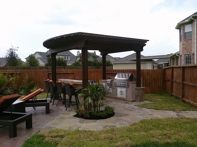 Grill, Pergola, Backyard, Barstools
Outdoor Kitchen
RockFrog Backyard Escapes
Katy, TX