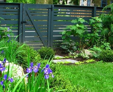Horizontal Fence Boards, Black Fence
Gates and Fencing
Livable Landscapes
Wyndmoor, PA