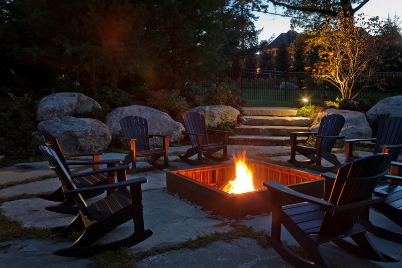 In Ground Square Fire Pit, Adirondack Rockers
Fire Pit
Zaremba and Company Landscape
Clarkston, MI