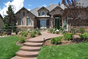 Informal Front Yard, Colored Concrete Walkway
Swimming Pool
Accent Landscapes
Colorado Springs, CO