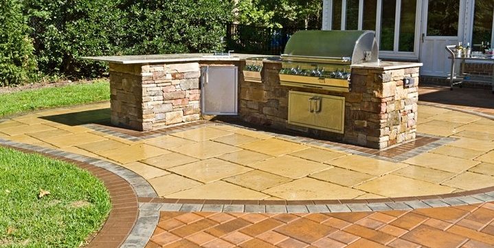 L Shaped Outdoor Counter
Swimming Pool
Autumn Leaf Landscape Design
Centerport, NY