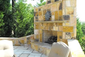 Large Stone Fireplace, Yellow
Outdoor Fireplace
The Nelson Team
Leeds, AL