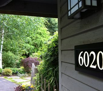 Lighted Address Sign