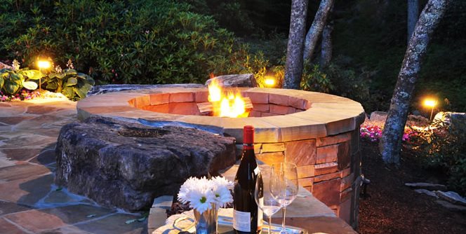 Masonry Fire Pit, Landscape Lighting
Greenleaf Services Inc.
Linville, NC