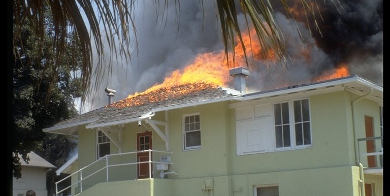 roof fire