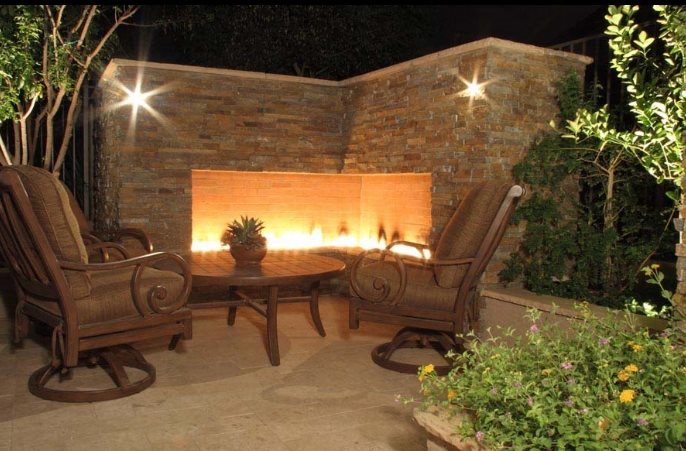 Outdoor Corner Fireplace
Lighting
Unique Landscapes by Griffin
Mesa, AZ