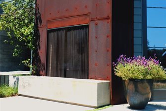 Custom Corten Steel Fireplace