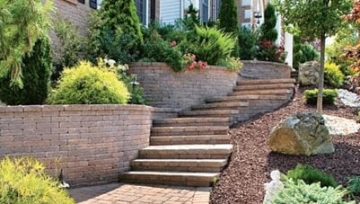 Paver Stairs, Paver Treads
Retaining and Landscape Wall
StoneScapes Design
Hanover, MD