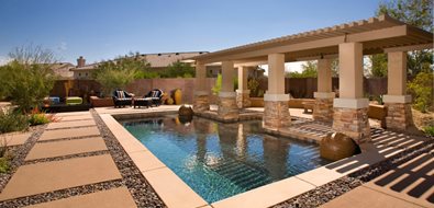 poolside pergola