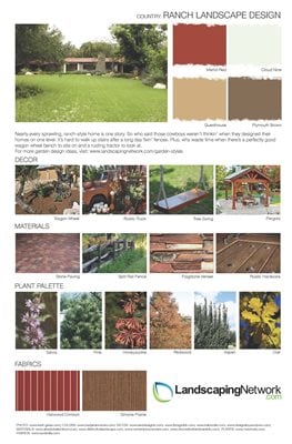 Landscape Design Sheet
Ranch Landscape