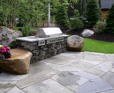 small built in grill