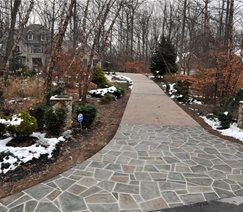 resurfaced concrete driveway