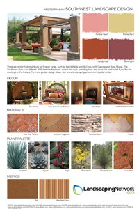 Southwest Landscape Design Style Sheet
Landscape Design Sheet
Southwest Landscape

