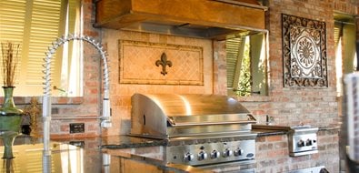 stainless steel grill