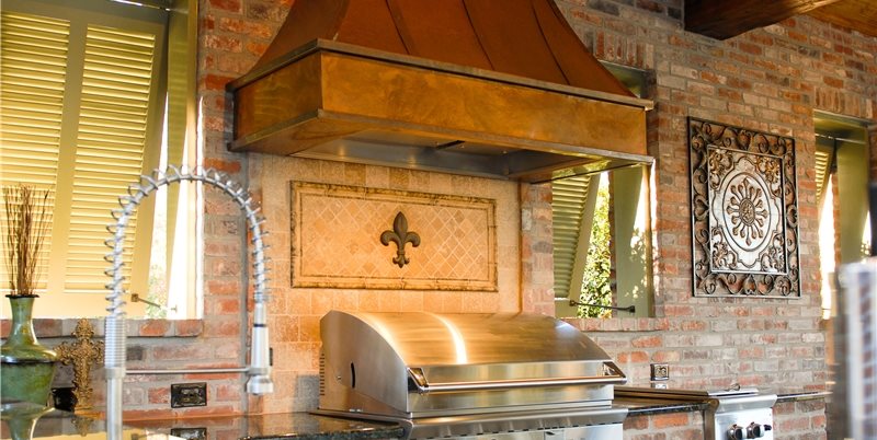 custom copper hood for ventilation