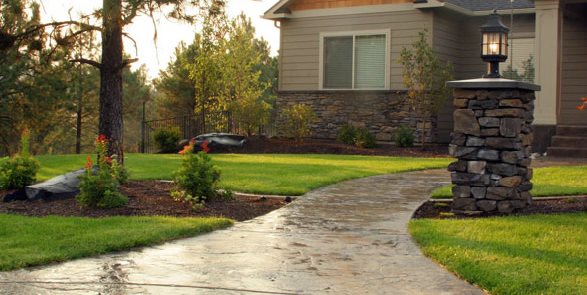 Stamped Concrete, Front Walkway, Pillar Light
Copper Creek Landscaping, Inc.
Mead, WA