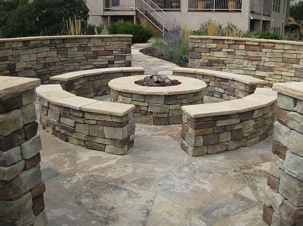 Stone Fire Pit, Seat Walls
Fire Pit
Accent Landscapes
Colorado Springs, CO