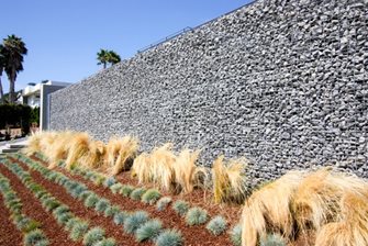 Tall Gabion, Gabion Wall