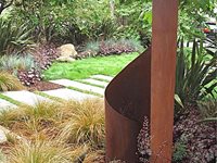 Weathered Steel Garden Art