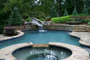 Terraced Backyard Swimming Pool
Artistic Landscapes
Woodstock, GA