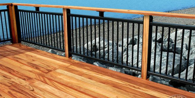 Tigerwood Deck, Black Railing
Advantage Lumber
Buffalo, NY