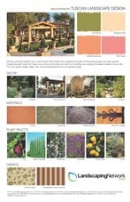 Landscape Design Sheet
Tuscan Landscape
