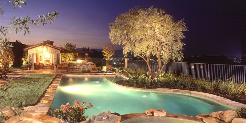 Tuscan Pool, Pool Lighting
Studio H Landscape Architecture
Newport Beach, CA