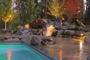 Waterfall Lighting
Backyard Landscaping
Copper Creek Landscaping, Inc.
Mead, WA