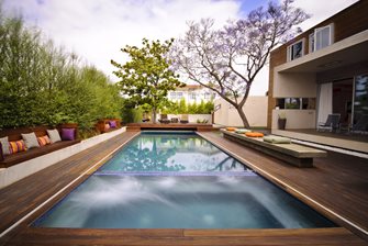 Wood Deck Swimming Pool